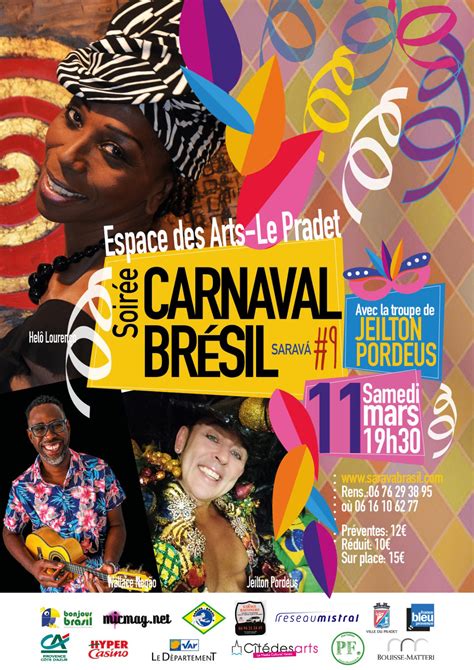 Soirée Carnaval Brésil 11 mars 2023 à Le Pradet