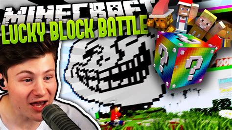 ICH WERDE GETROLLED O Minecraft LUCKY BLOCK BATTLE 3 Dner YouTube