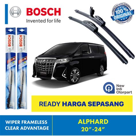 Wiper Blade Toyota Alphard Bosch Frameless Dan Inch Lazada