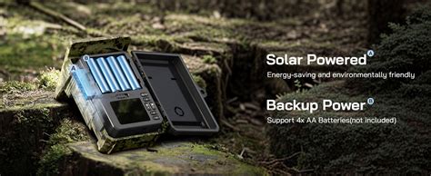 Wolfang Solar Wildlife Camera K Fps Wifi Bluetooth Trail Camera