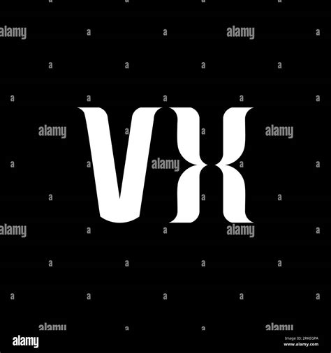 Vx V X Letter Logo Design Initial Letter Vx Linked Circle Uppercase