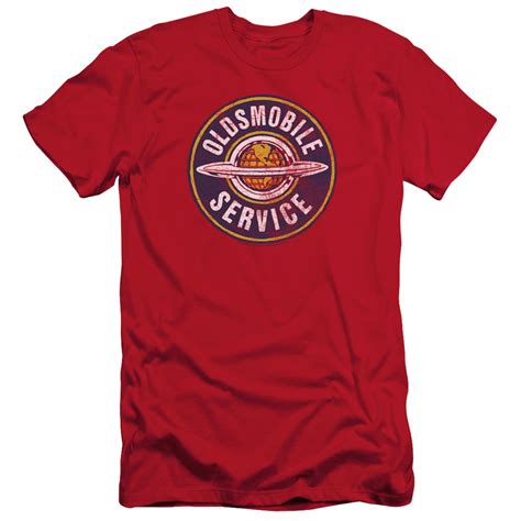 Oldsmobile Slim Fit Shirt Vintage Service Red T Shirt Oldsmobile