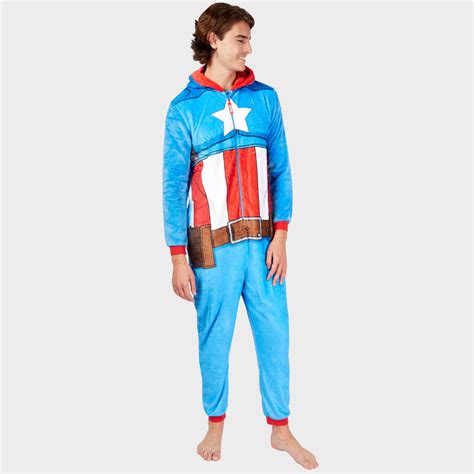 Captain America Onesie Adult