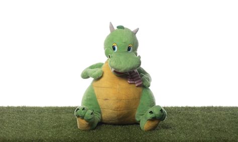 Premium Photo Plush Toy Dragon Isolated On White Background