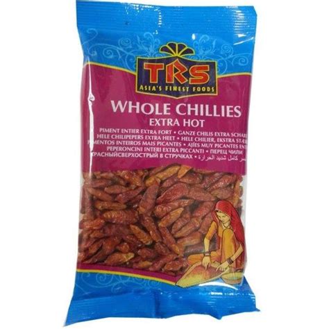 Whole Chillies Red Extra Hot 50g TRS Nisarga Fresh