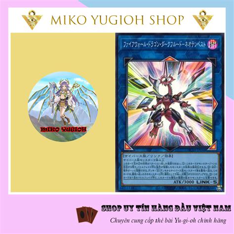 Miko Yugioh Thẻ Bài Yugioh Chính Hãng Tiếng Nhật Firewall Dragon Darkfluid Neo Tempest