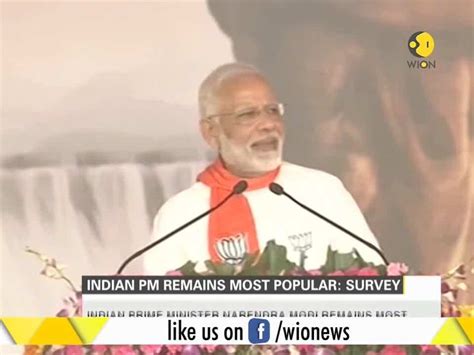 Indian Pm Narendra Modi Remains Most Popular Figure In Indian Politics