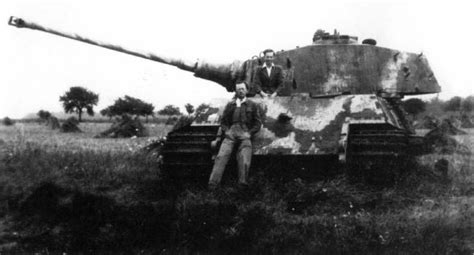 Knocked Out Tiger Ii From The Schwere Ss Panzer Abteilung In