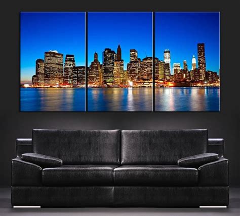 Home Living King Of Manhattan Huge Size Wall Art Print On Canvas