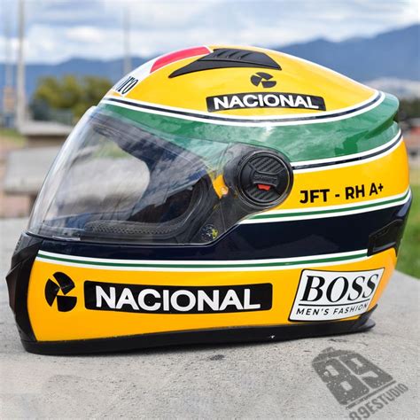 Aerograf A Casco Ayrton Senna Helmet Hats Casco