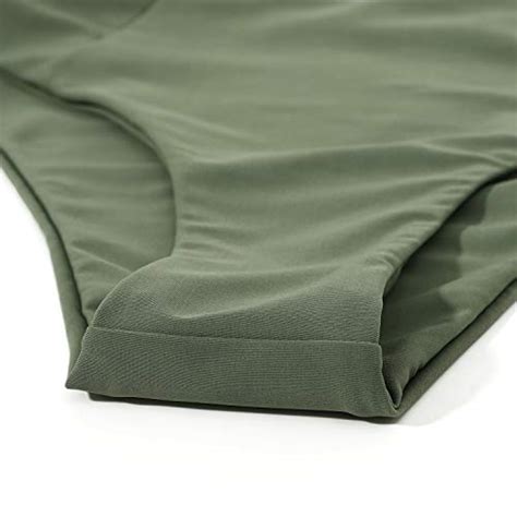 MOOSLOVER Women One Shoulder High Waisted Bikini Tie High Cut Two Piece Swimsuits Beachwear