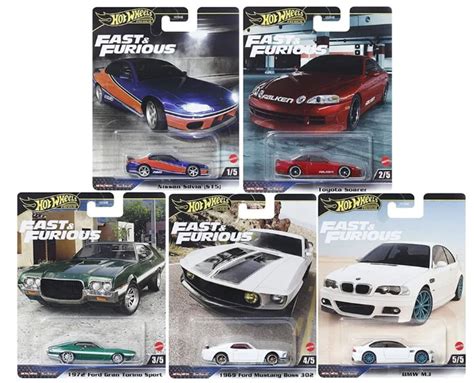 Hot Wheels Premium Fast Furious Hnw F Be Li Set