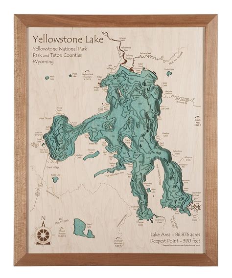 Topographic Lake Okeechobee Depth Map