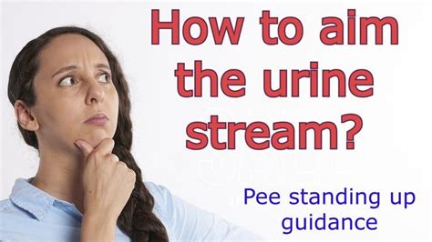 Female Pee Standing Up And Aiming The Urine Stream