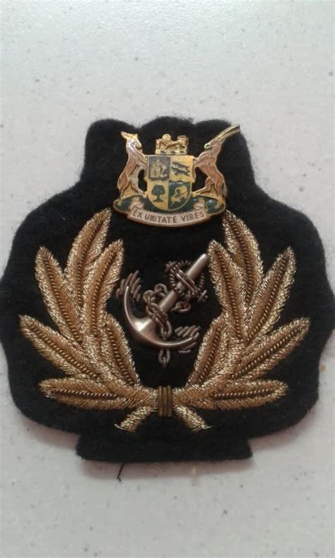 South African Navy Sadf Sa Navy Ex Unitate Vires Cap Badge Rare Find Was Listed For R80 00