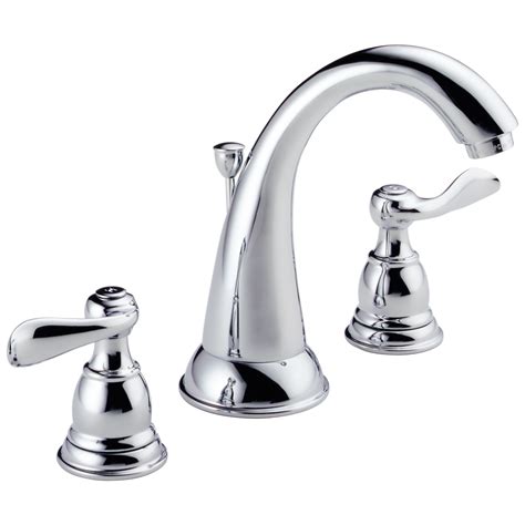 Two Handle Widespread Bathroom Faucet In Chrome B3596lf Delta Faucet