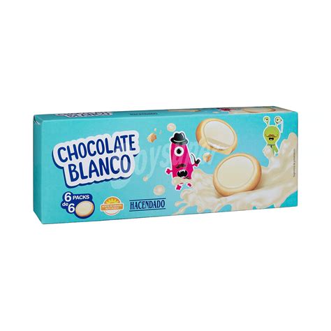 Hacendado Galleta Chocolate Blanco Caja 2358 G