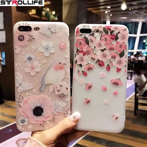 STROLLIFE 3D Painted Reliefs Floral Phone Case For IPhone6 Case