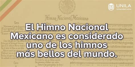 Universidad Latina on Twitter Sabías que El Himno Nacional Mexicano