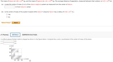 Solved The mass of Saturn is 5.68×1026 kg, and the mass of | Chegg.com