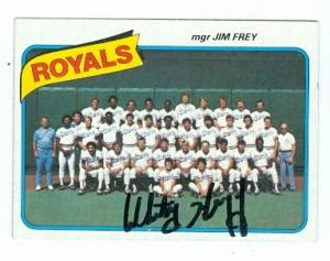 Whitey Herzog autographed Baseball Card (Kansas City Royals)