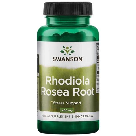 Swanson Rhodiola Rosea Root Mg Caps Muscleshop Maisto Papildai