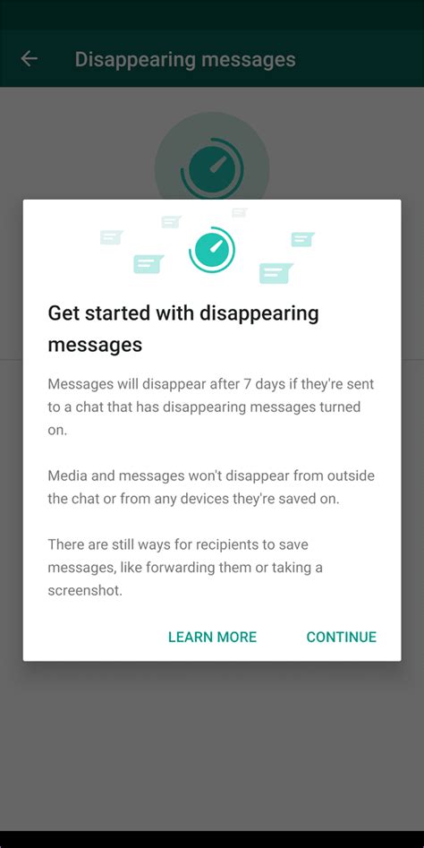 What Is Meant By Disappearing Messages Were Turned Off In WhatsApp