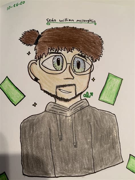 Art Sean With Man Bun And Glasses Rjacksepticeye