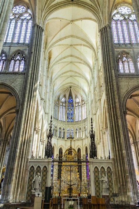 The Interior of Amiens Cathedral, France Editorial Stock Image - Image ...