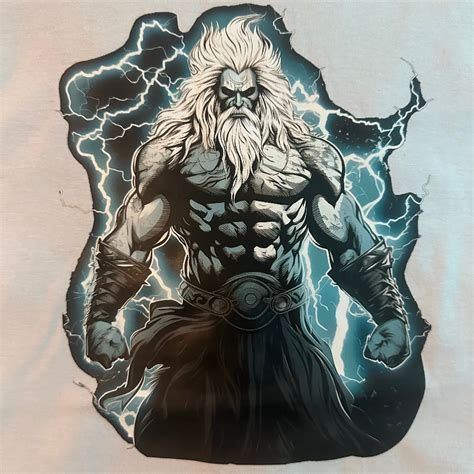 Greek God Zeus Ancient Greek Mythology T Shirt Size 3X Unisex Crew