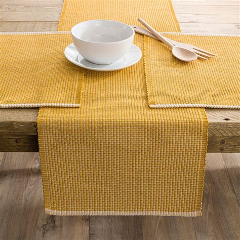 Dunelm Stitchline Table Runner Gold Shopstyle