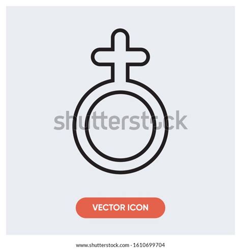 Gender Women Sex Vector Icon Stock Vector Royalty Free 1610699704