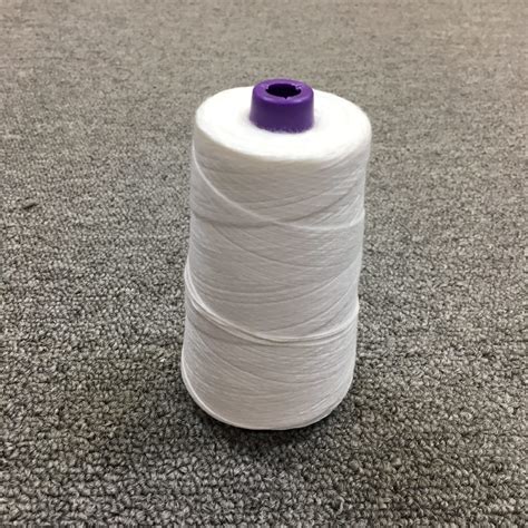 White Poly Cotton Thread For Bag Closer Bond Products Inc