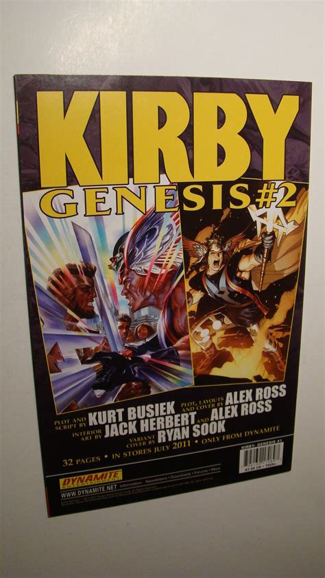 Kirby Genesis 1 Nm 9 6 Dynamite Alex Ross ART Comic Books Modern