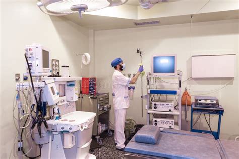 Concept Photo of a Hospital Worker Doing Cleaning in Operation Room ...