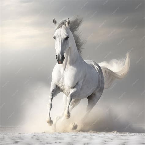 Running White Horse Wallpapers