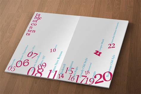 Typography Booklet Behance