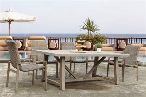 Bayou Breeze Doss Rectangular 6 Person 83 Long Aluminum Dining Set