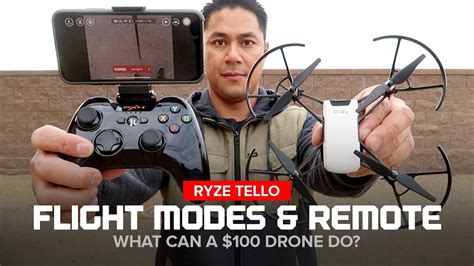 Ryze Tello Drone Flight Modes And Bluetooth Remote Controller Youtube