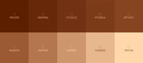 Quais Cores Da Marrom - Paleta de cores marrom | [códigos e combinações]