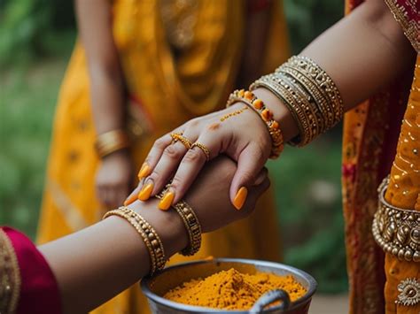 Premium Photo Turmeric Paste For Haldi Ceremony Indian Hindu Wedding