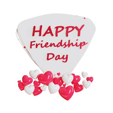 Happy Friendship Day D Illustration Png