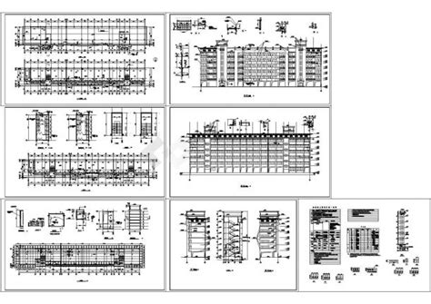 广西南宁某中学教学楼全套建筑施工cad图（含楼梯大样图，设计说明） 图纸设计说明 土木在线