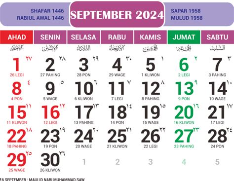 Kalender Tahun Lengkap Dengan Tanggal Merah Dan Cuti Off