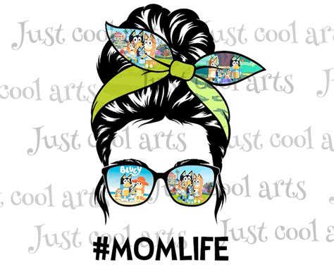 Bluey Momlife Bluey Mom Life Kidlife Bluey Png File Etsy