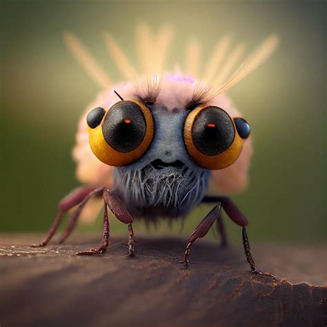 Premium Photo | Cute insect with big eyes