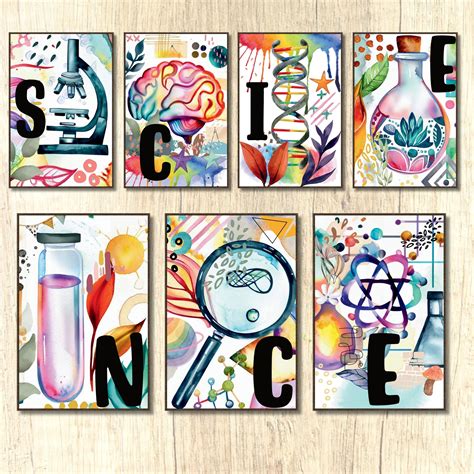 science drawing poster ideas