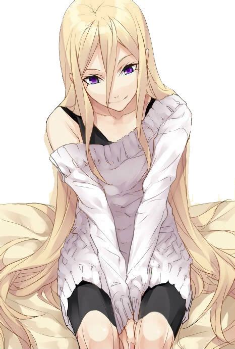 An Anime Character With Blonde Hair And Blue Eyes Looks At The Camera My XXX Hot Girl