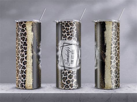 Somebodys Fine Ass Wife Tumbler Wrap PNG 20 Oz Skinny Straight Tumbler PNG File Breakup Cup