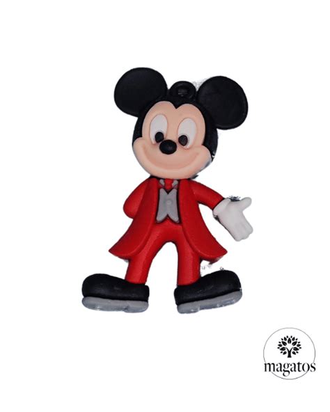 Pingente Emborrachado Para Chaveiro Mickey MAGATOS BIJOUX